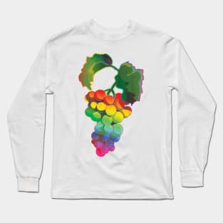 Grape Rainbow Fruit Long Sleeve T-Shirt